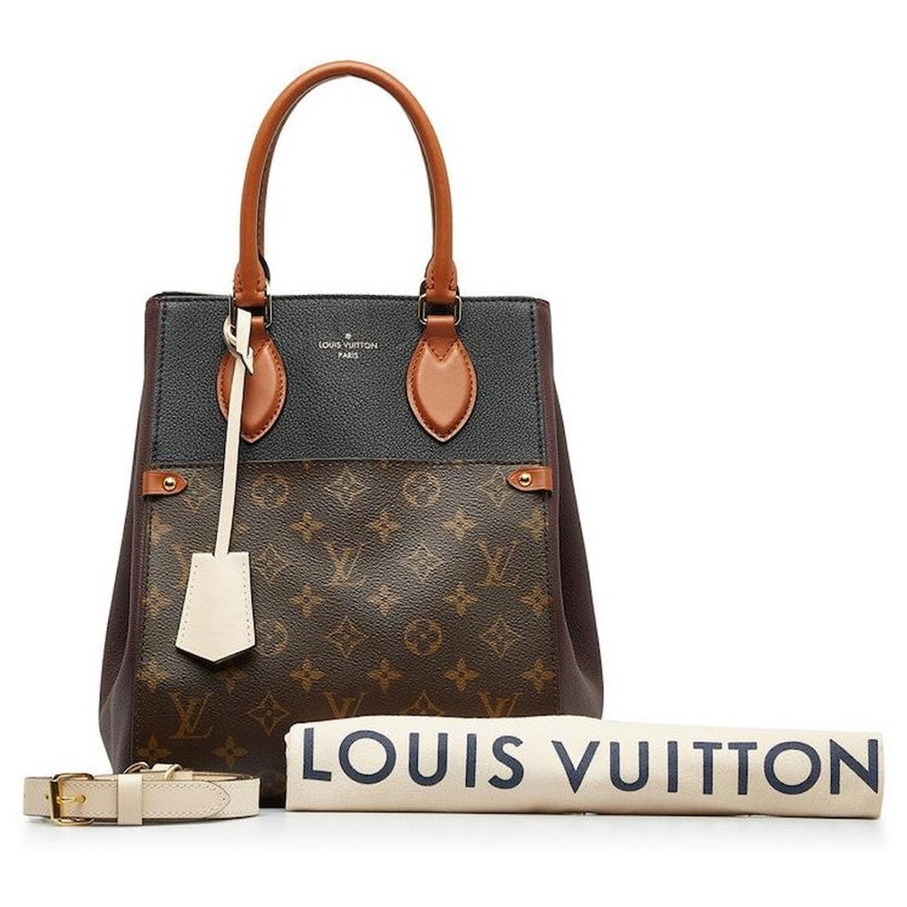 Auth Louis Vuitton Bag • Fold Tote Monogram MM Authentic Louis Vuitton Handle - Picture 7 of 8